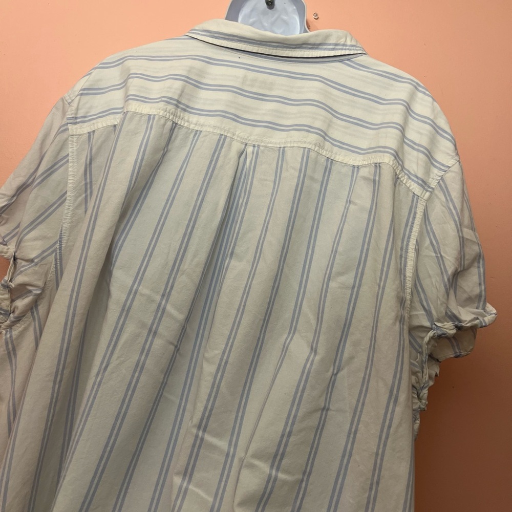 Ava & Viv 4X Striped Button Down Shirt - Picture 5 of 6